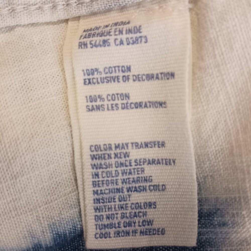 American Eagle Outfitters, Western Style, Tie Dye, Snap Front Shirt, Medium - Picture 16 of 16